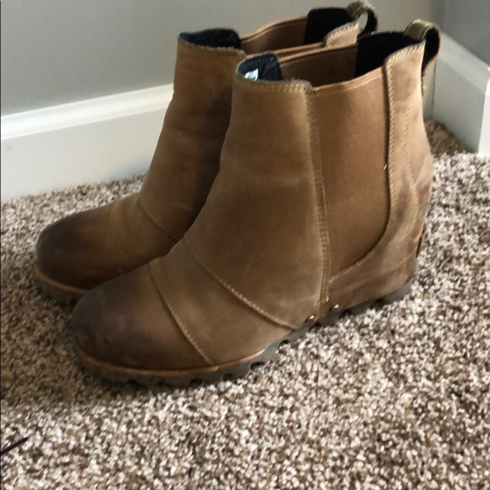 Sorel wedge boots - Joan of arctic, Carmel, 7.5